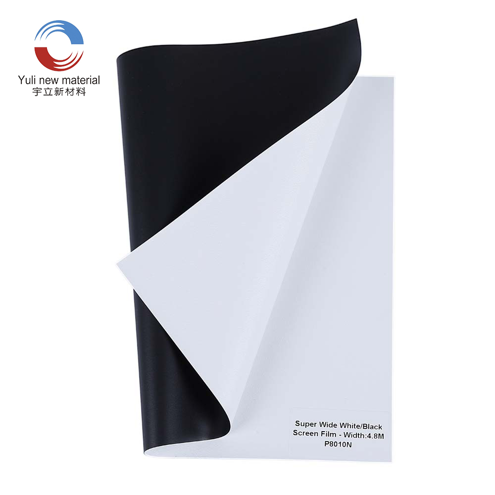 Super Wide White Black Projection Screen Film